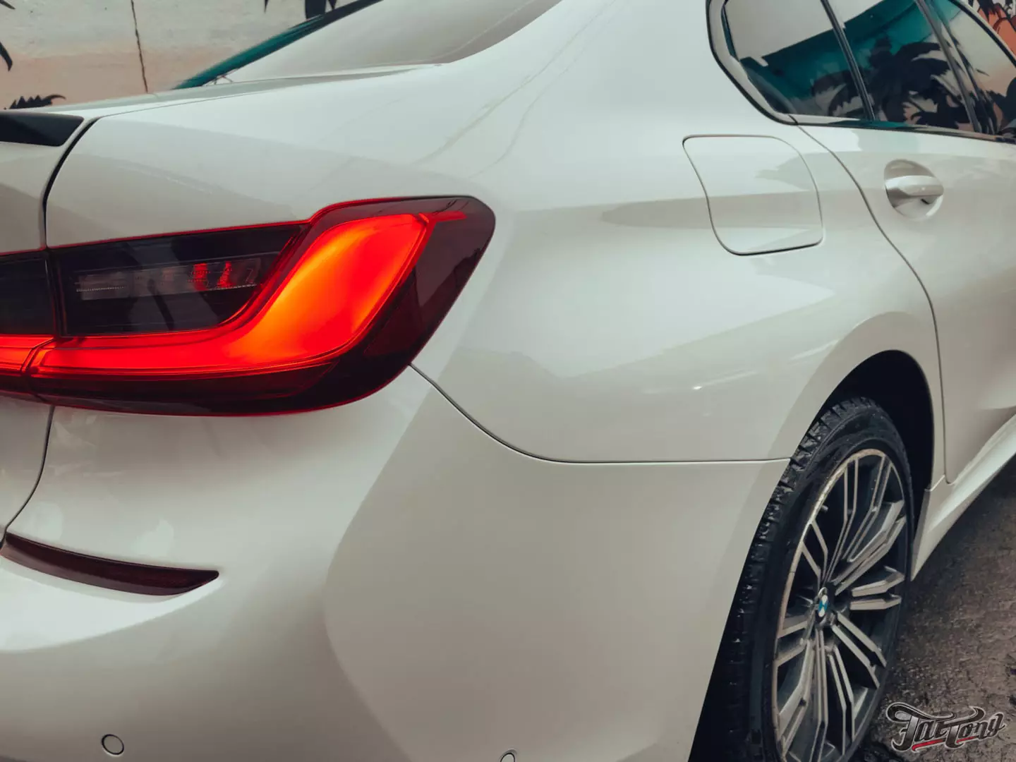 Ремонт и окрас заднего бампера и диффузора BMW 3